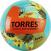 Мяч в/б пляжный TORRES Hawaii, V32075B, р.5, синт.кожа(ТПУ)